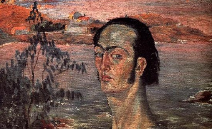 Автопортрет с рафаэлевой шеей.   1921 – 1922   - постимпрессионизм