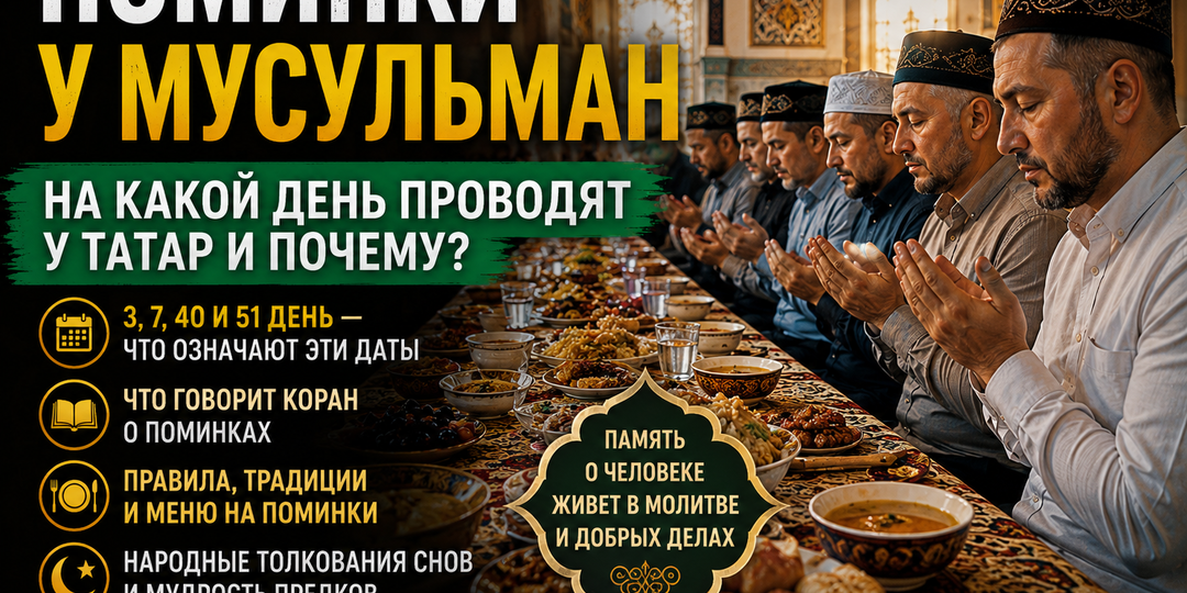 🕌 Почему мусульмане собираются на 3, 7, 40 и иногда 51 день после смерти? За этими традициями скрывается гораздо больше, чем кажется