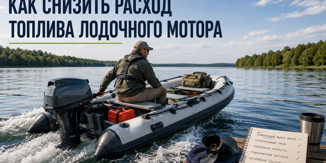 Как снизить расход топлива лодочного мотора без потери нормальной скорости