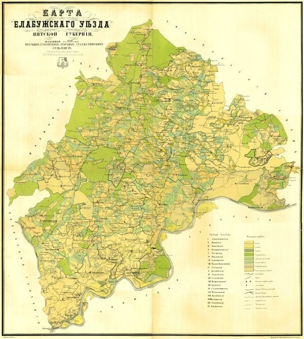 
Карта Елабужского уезда 1891 года
Источник: ru.wikipedia.org