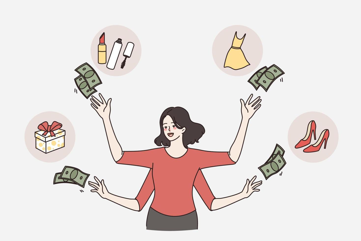 https://www.vecteezy.com/vector-art/21756266-wasting-money-and-shopaholic-concept-young-woman-with-many-hands-throwing-money-cash-around-her-to-buy-different-goods-vector-illustration