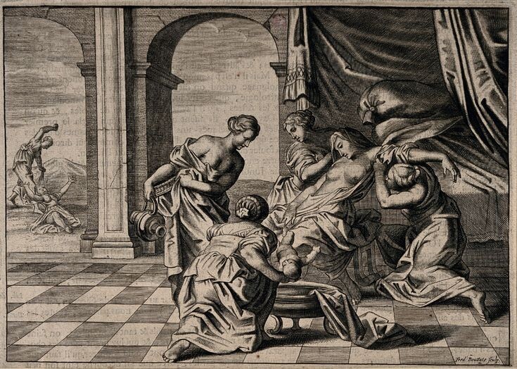 Alcmene giving birth to Hercules (Frederik Bouttats)