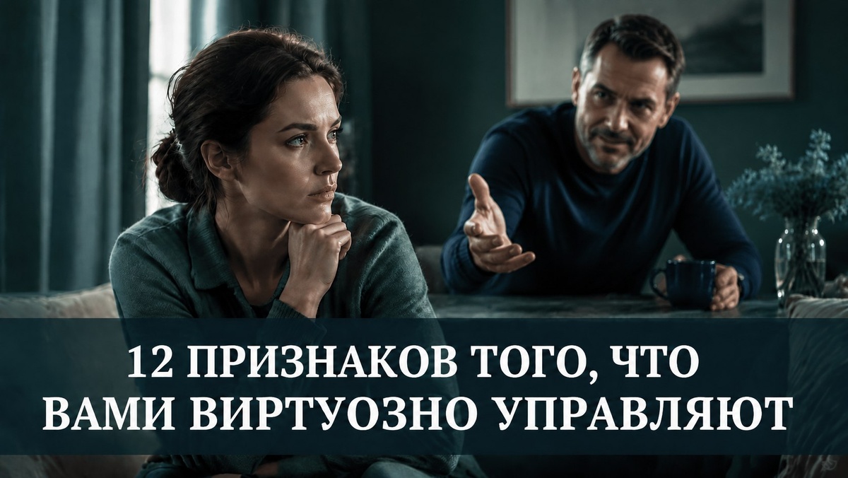 Манипулятор видит свою выгоду только тогда, когда вы теряете контроль