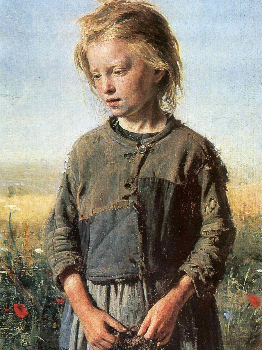 Илья Репин. Нищая (Девочка-рыбачка). 1874. Иркутский областной художественный музей им. В.П. Сукачева