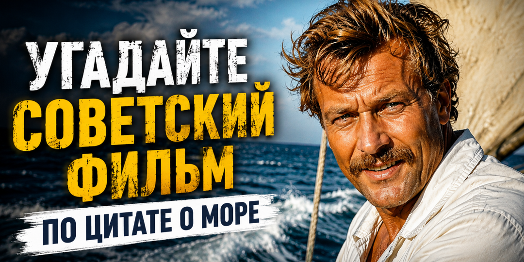ТЕСТ: угадайте советский фильм по цитате о море