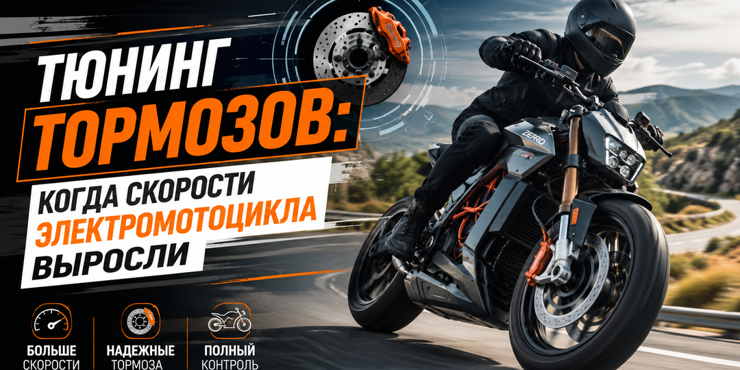 Тюнинг тормозов: когда скорости электромотоцикла выросли