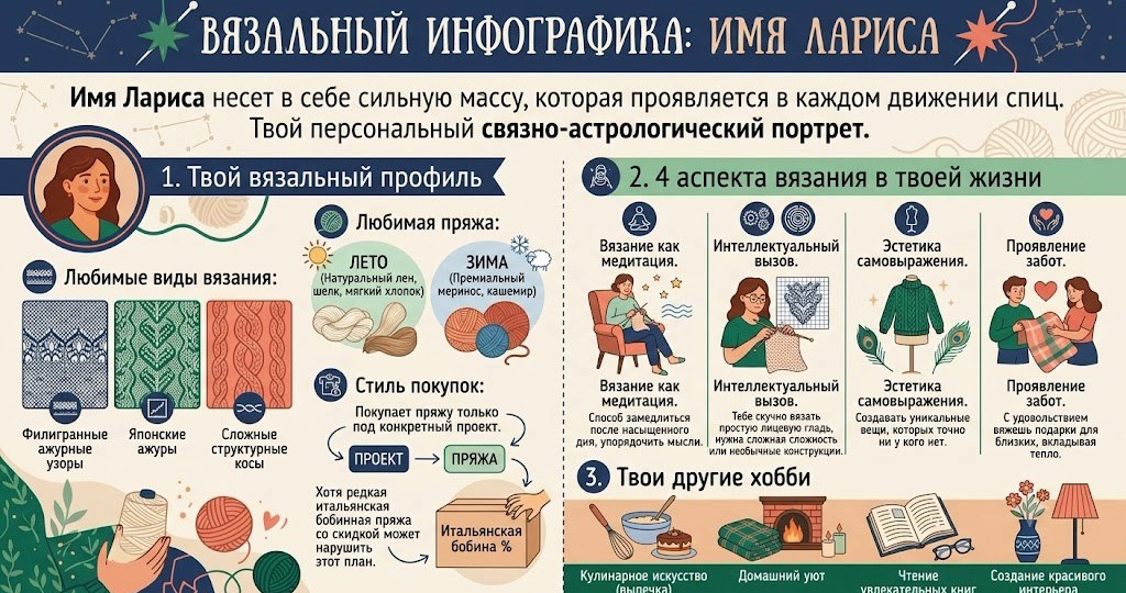 Вязание по имени Лариса