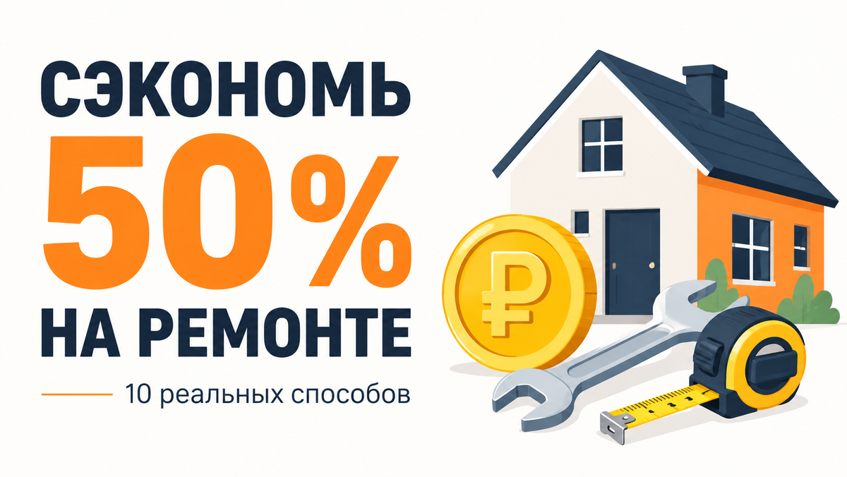«Ремонт может стоить в два раза дешевле! Вот 10 способов, которые реально работают.»