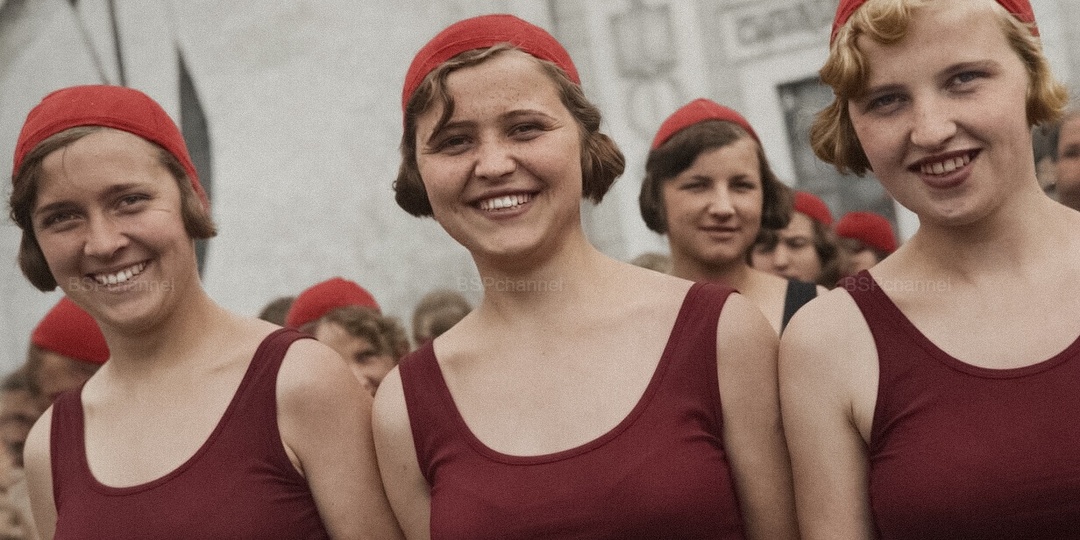 Повседневная жизнь СССР 1930-е годы. 20 раскрашенных фотографий. Часть 8
