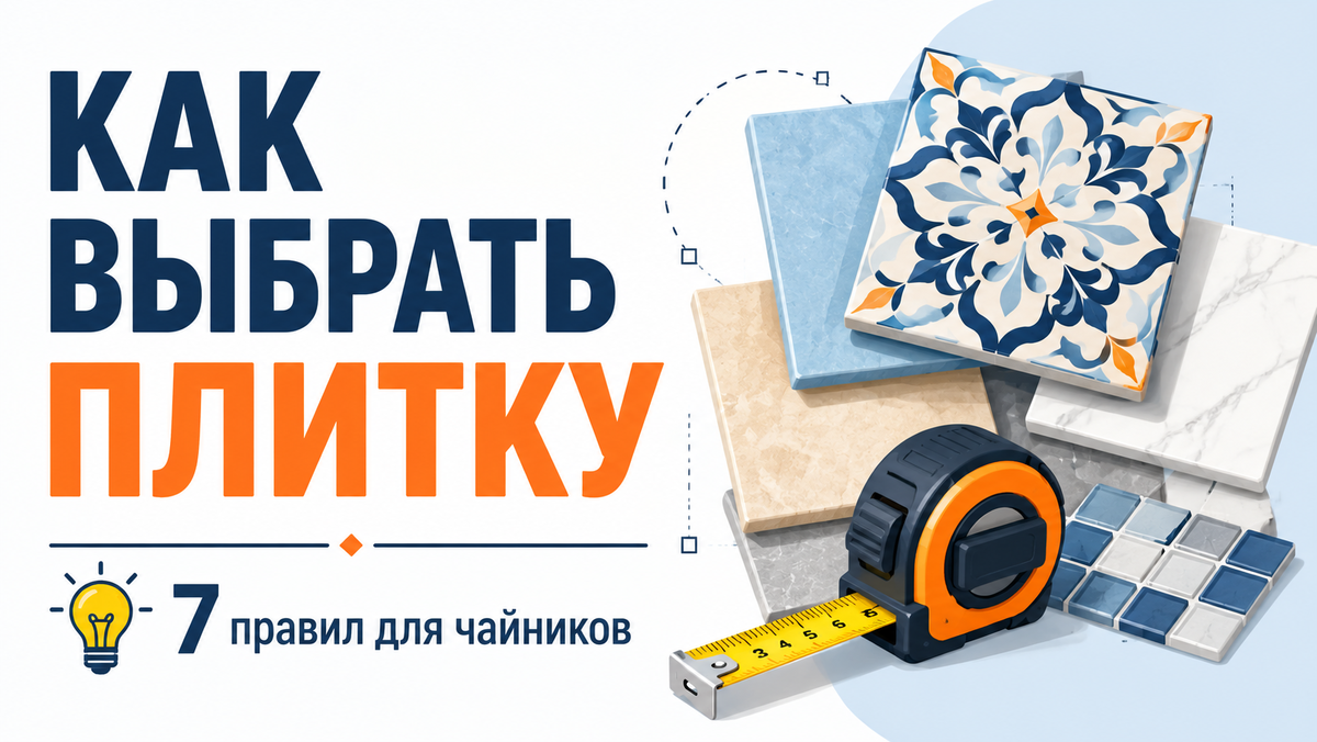 «Плитка — это не лотерея. Следуйте 7 правилам — и выбор будет правильным.»