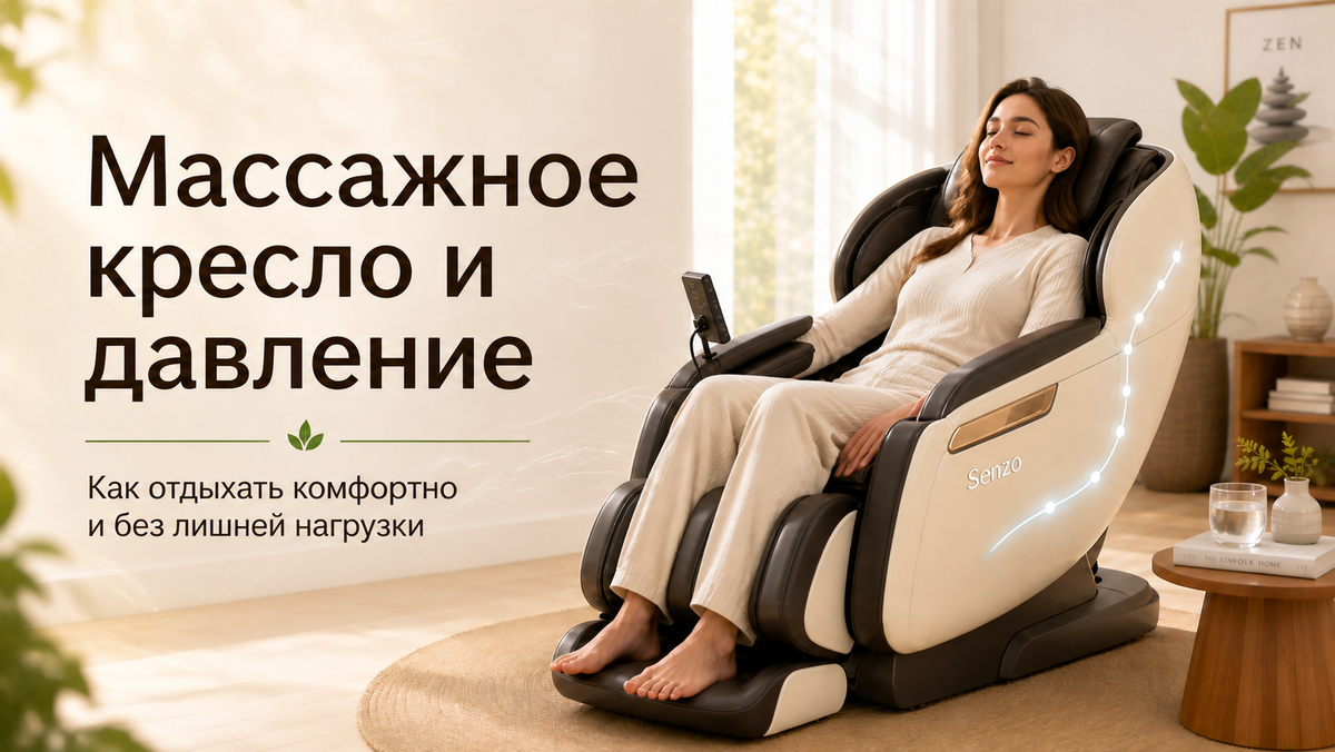 Массажное кресло и давление: комфортный отдых без лишней нагрузки 🌿