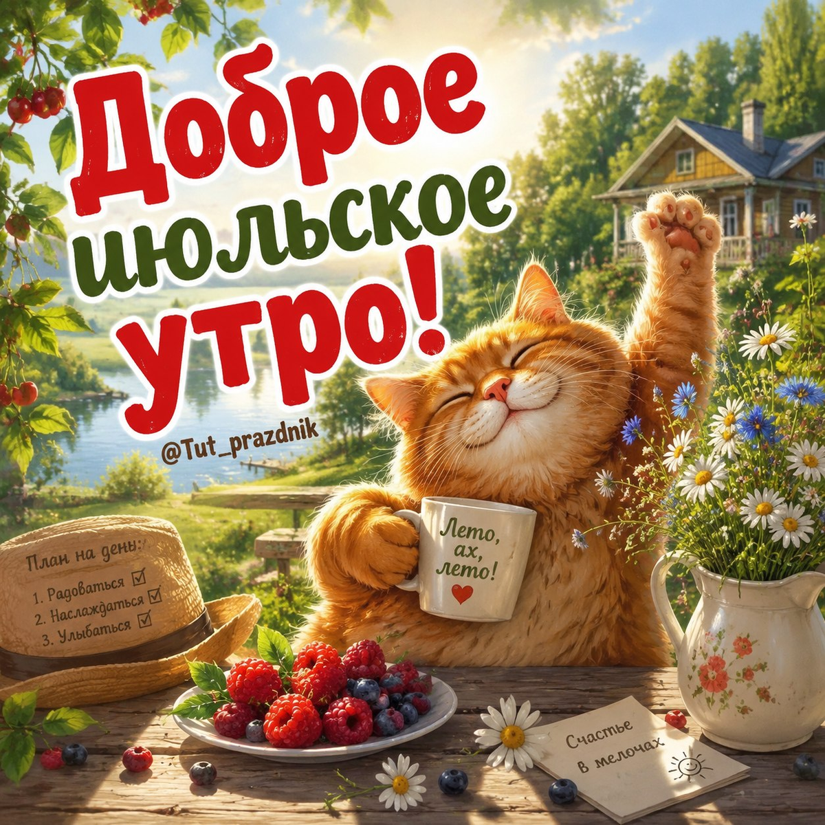 Доброе июльское утро! открытка