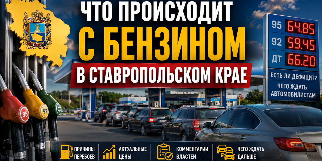 Что происходит с бензином в Ставропольском крае: почему возникли очереди и чего ждать автомобилистам