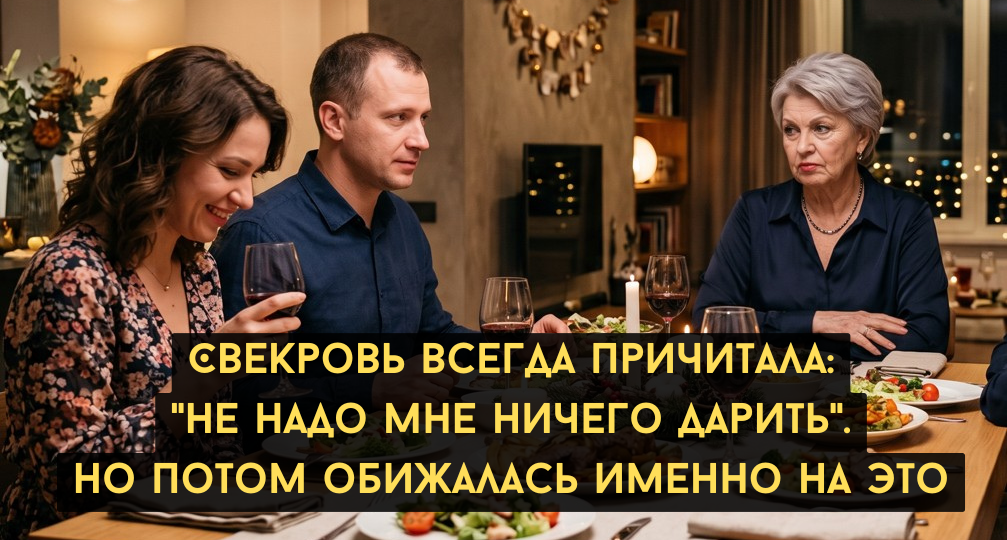 Свекровь всегда причитала: "Не надо мне ничего дарить". Но потом обижалась именно на это