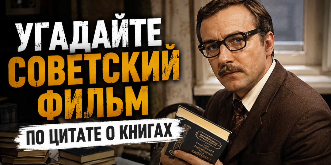 ТЕСТ: угадайте советский фильм по цитате о книгах