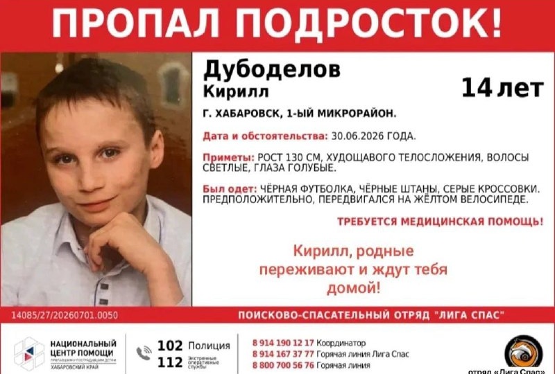 Шестилетний мальчик и его друг пропали в Хабаровске