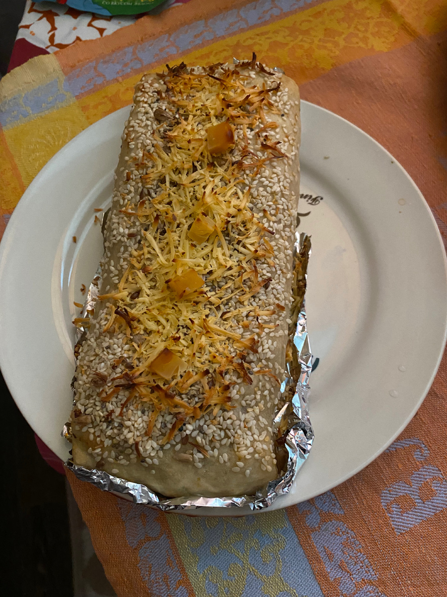 Мое детище - рулет картофельный с сыром и мясным фаршем