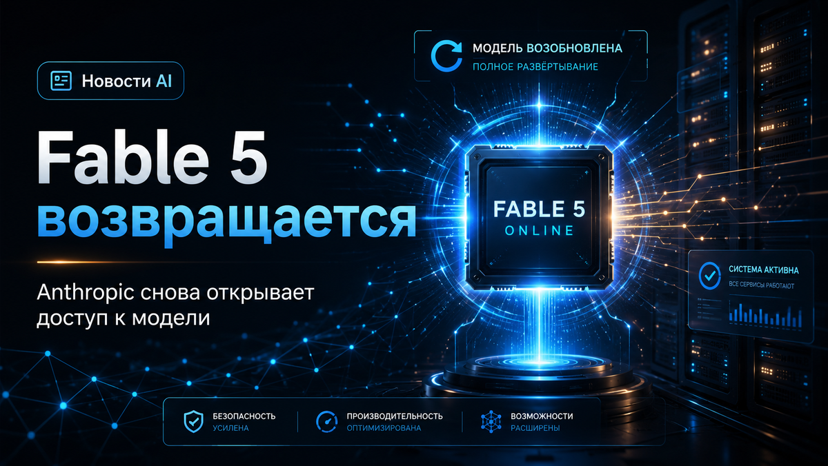 Anthropic снова запускает Fable 5