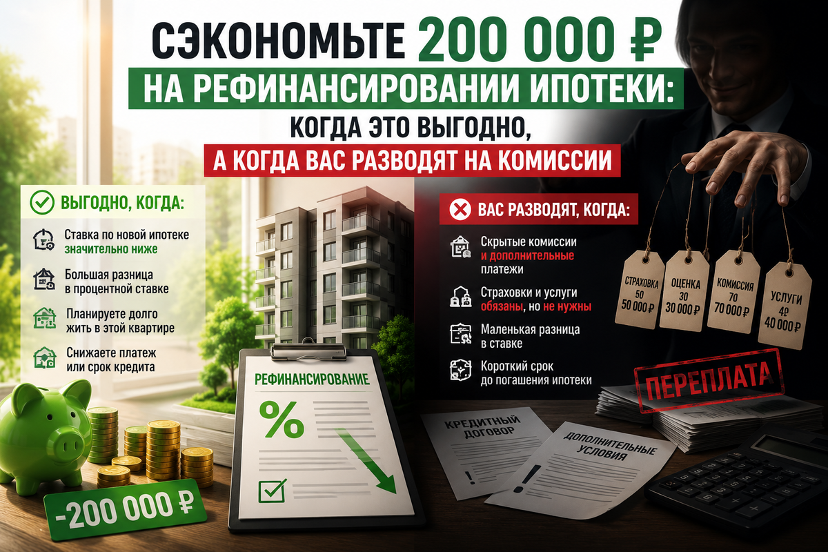 Когда рефинансирование ипотеки выгодно