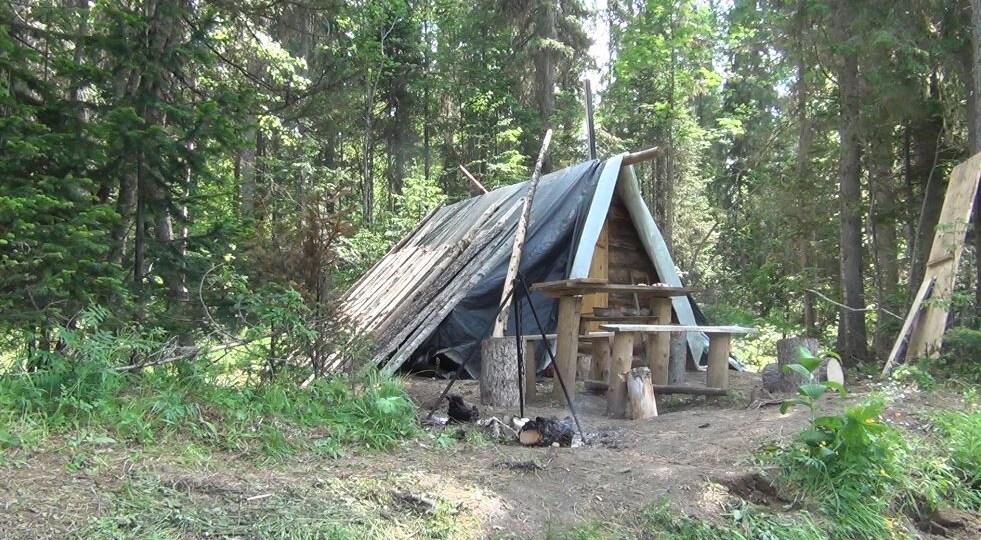 Охота и Рыбалка 2026 в Тайге. Строим ИЗБУ из ОСП.