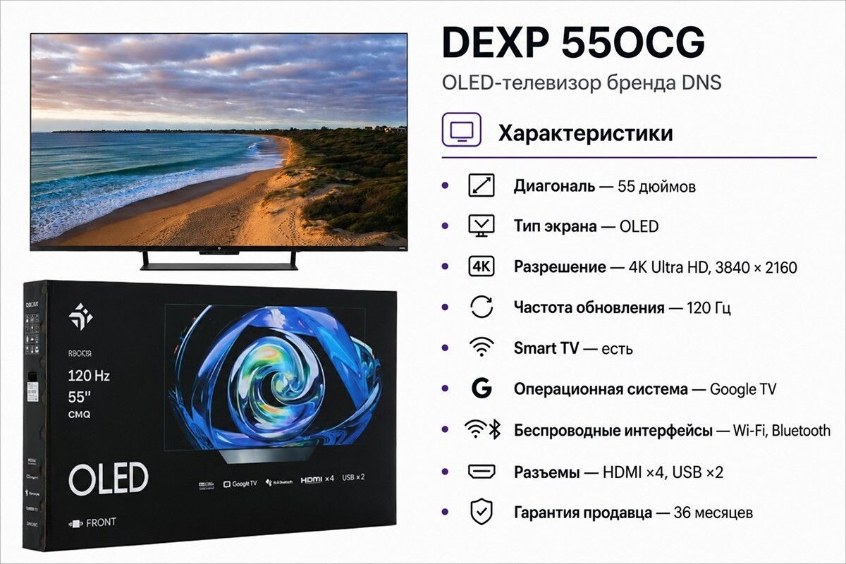 Для тех, кто ценит кино и красивую картинку. Источник: dns-shop.ru📷
