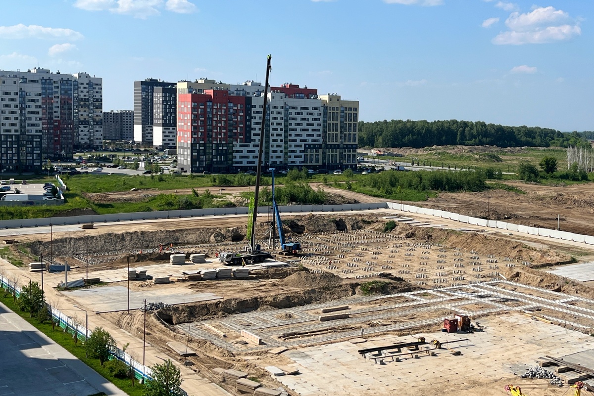 Возведение школы в поселке Садовый