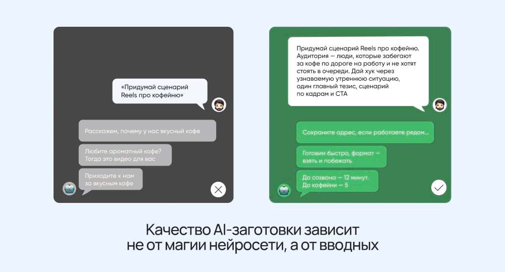   Примеры запросов по коротким видео