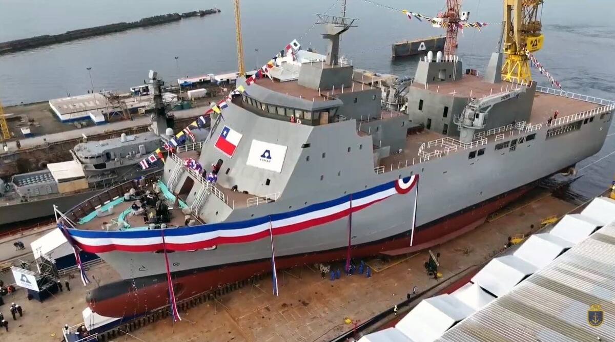 Чили спустила на воду первый десантный корабль «Эскотильон IV»: 8 000 тонн для амфибийной мощи и национального судостроения. Фото:  ASMAR