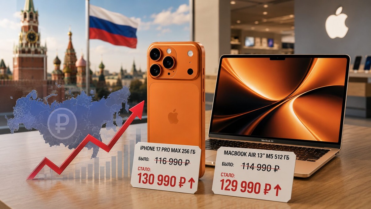    Цены на технику Apple в России и вправду выросли