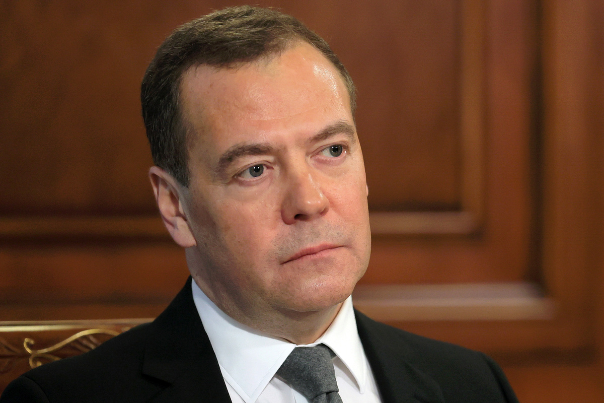    Заместитель председателя Совета безопасности РФ Дмитрий Медведев  Екатерина Штукина/POOL/ТАСС