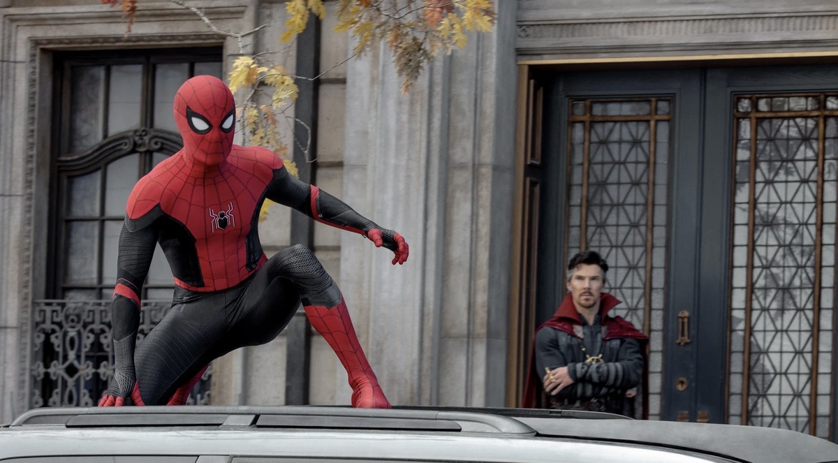 Кадр из фильма «Человек-паук: Нет пути домой» (Spider-Man: No Way Home), реж. Джон Уоттс, 2021 / Sony Pictures, Marvel Studios.