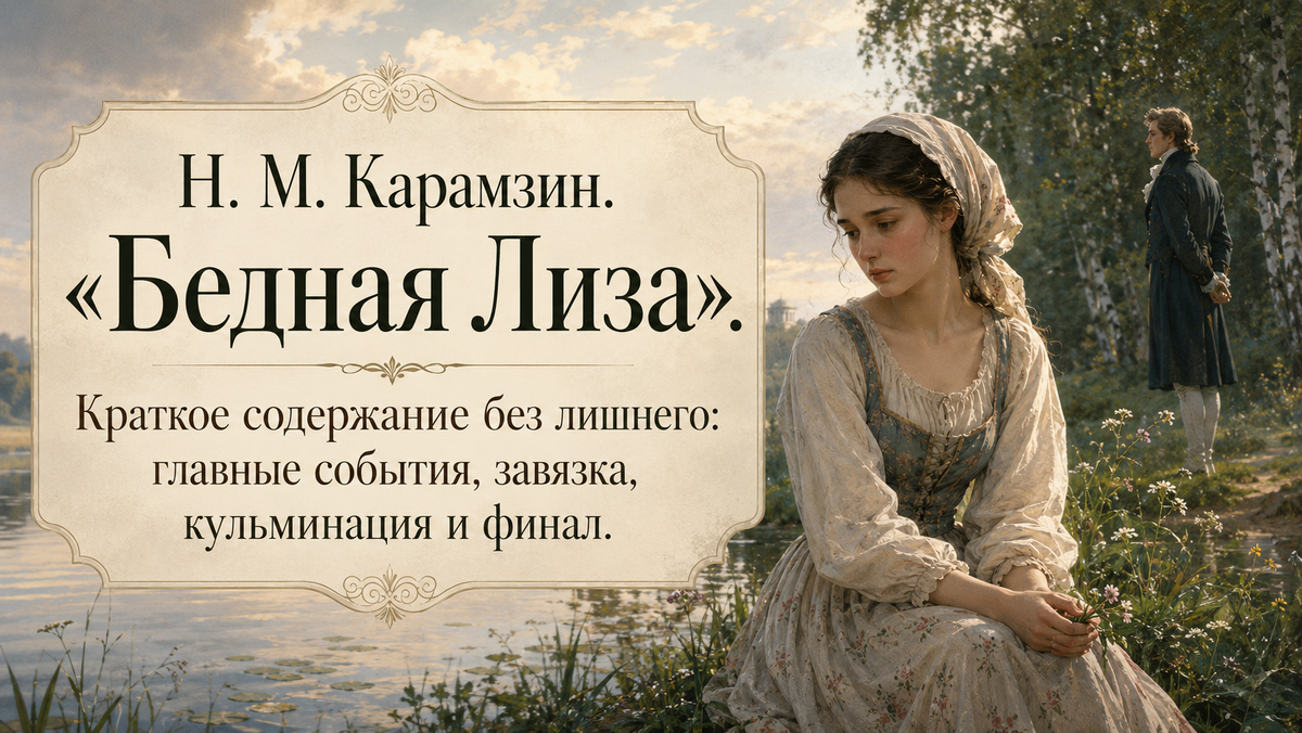 «Бедная Лиза». Краткое содержание.
