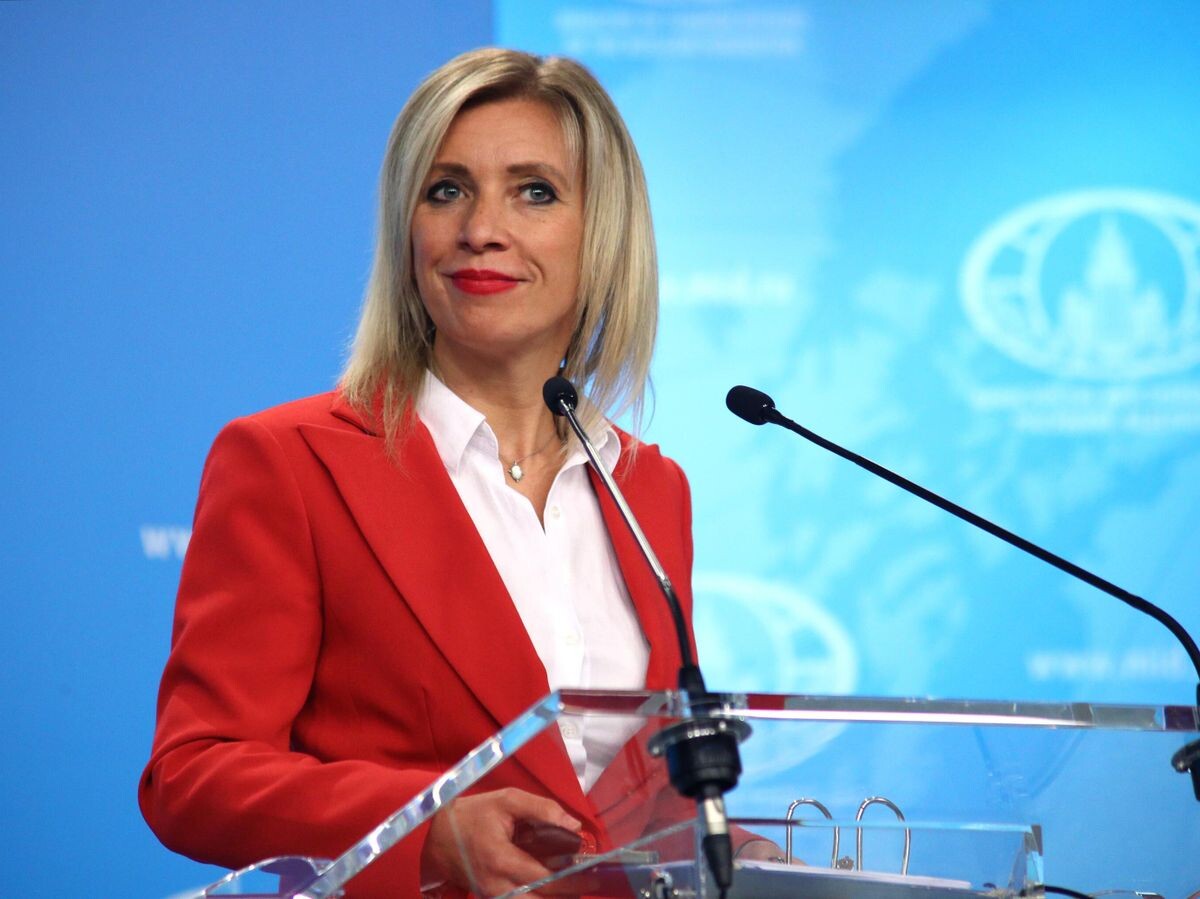    Официальный представитель Министерства иностранных дел РФ Мария Захарова во время брифинга | © РИА Новости / Пресс-служба МИД РФ