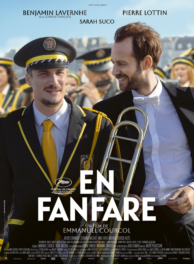 постер к фильму “Братья по нотам” (2024, En fanfare), режиссер Эммануэль Курколь  | источник фото  imdb