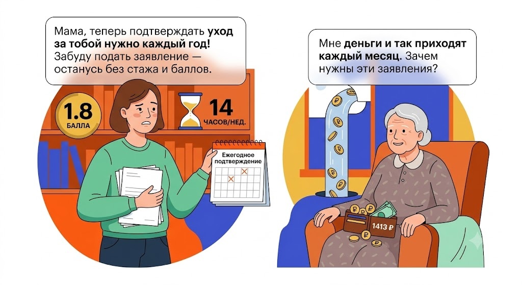 Правительство обновило правила оформления ухода за пожилыми людьми: с 2027 года уход нужно будет подтверждать ежегодно