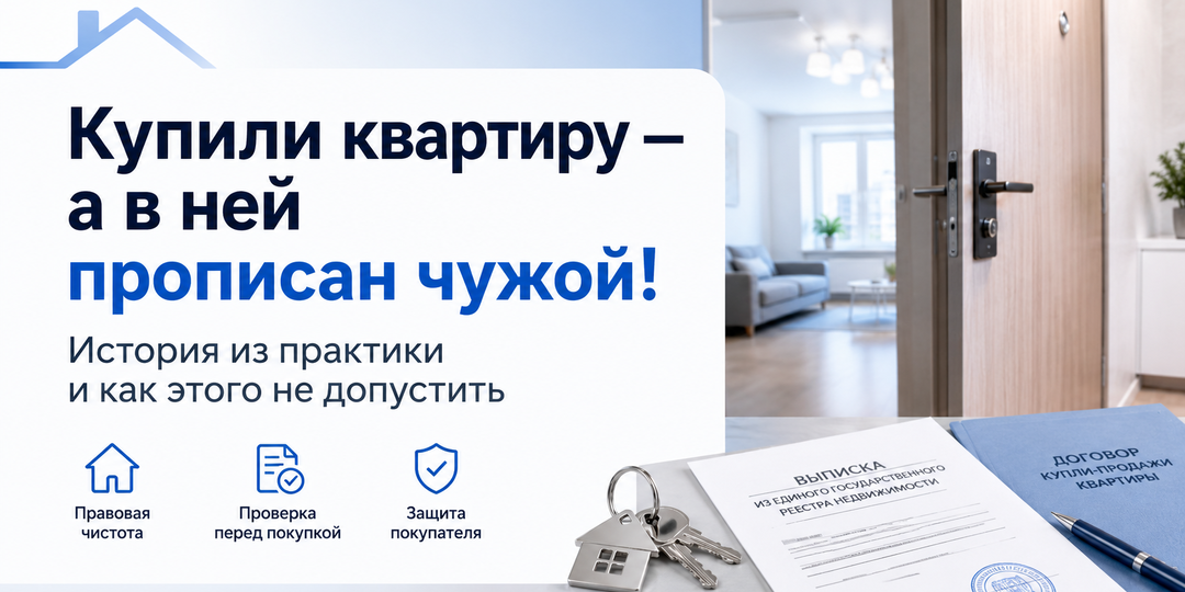 Купили квартиру - а в ней прописан чужой! История из практики и как этого не допустить.