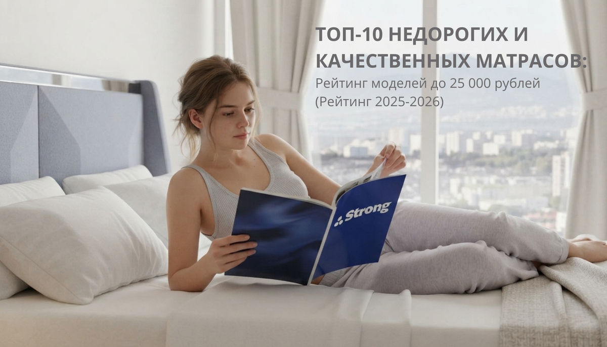 Топ-10 недорогих и качественных матрасов: рейтинг моделей до 25 000 рублей (Рейтинг 2025-2026)