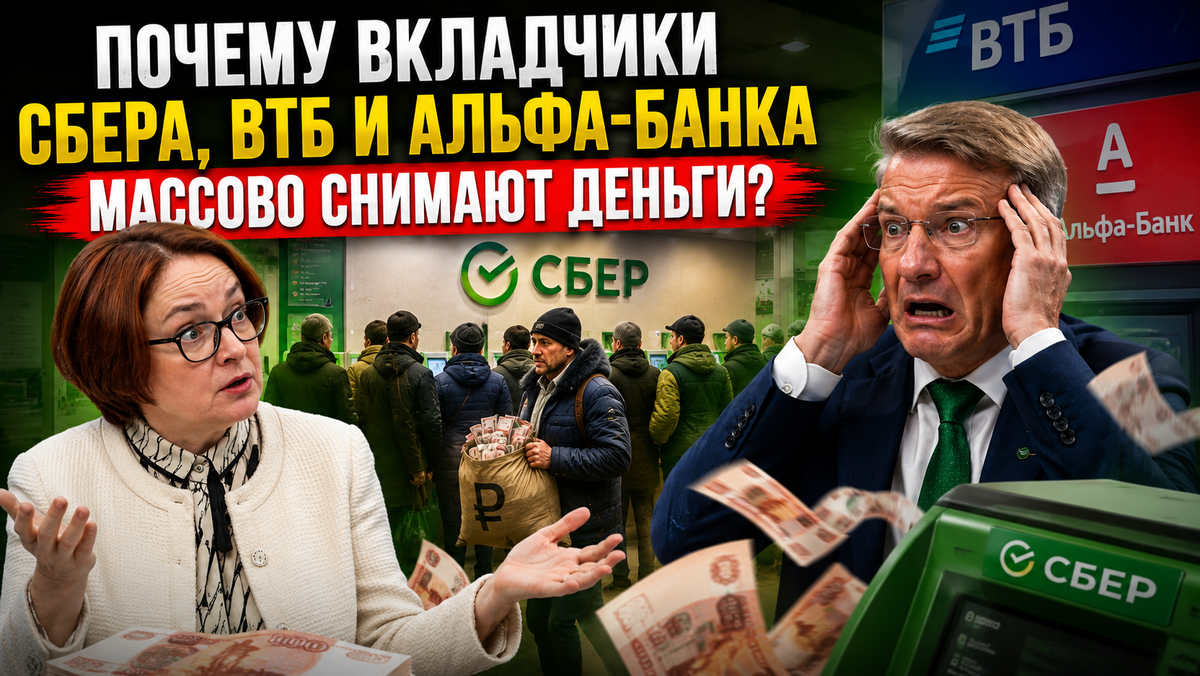 Вкладчики «Сбера», «ВТБ» и других банков вывели 550 млрд руб за месяц: в чем дело?