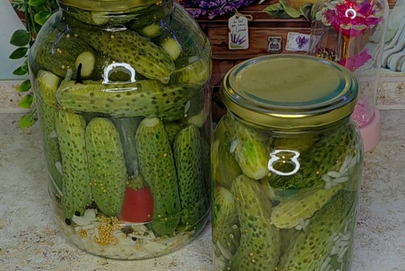 Маринованные огурцы как в магазине.