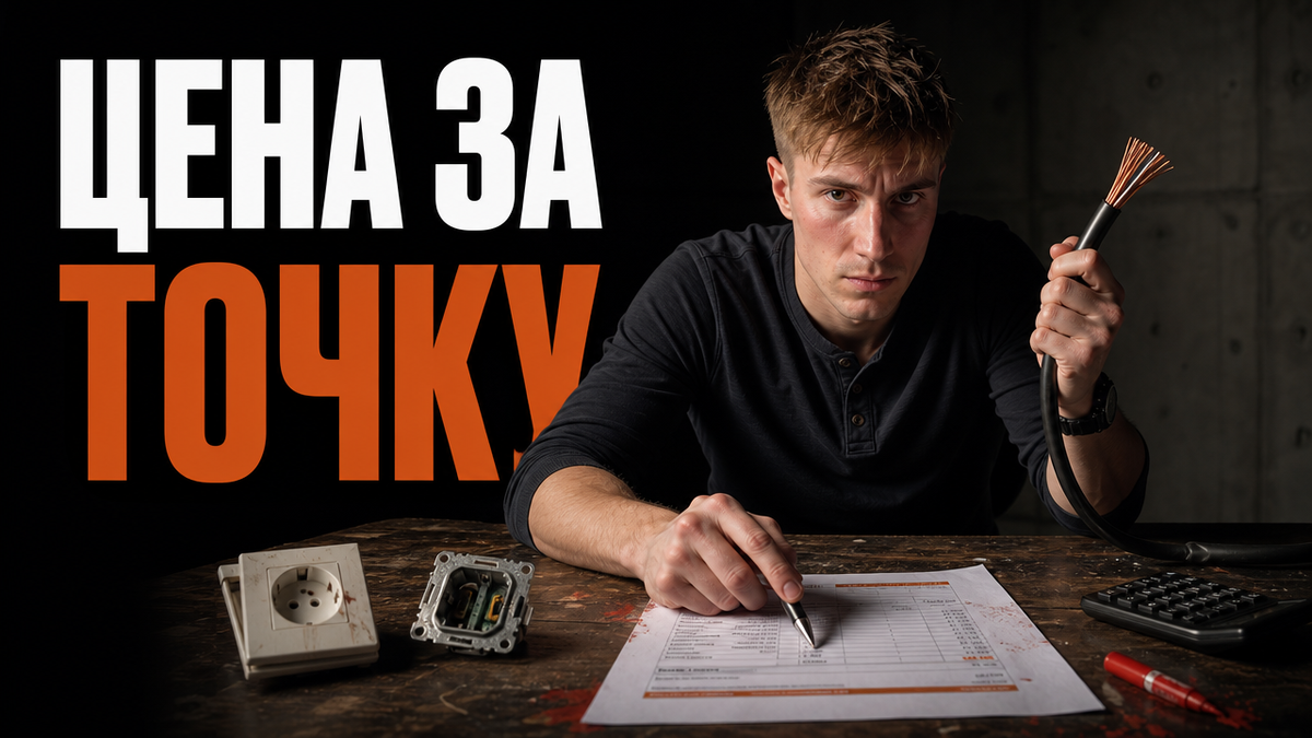    Пример реальной сметы: считаем стоимость монтажа электрики в квартире с разбивкой по точкам. Григорий