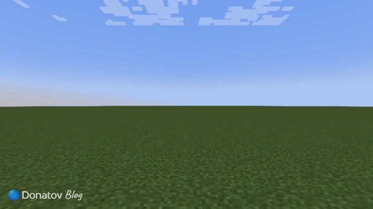    Суперплоский мир в Minecraft