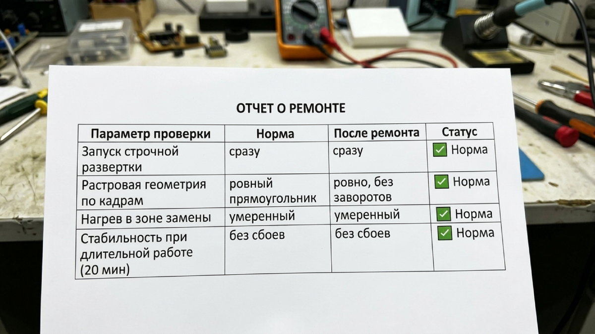 Отчёт о ремонте