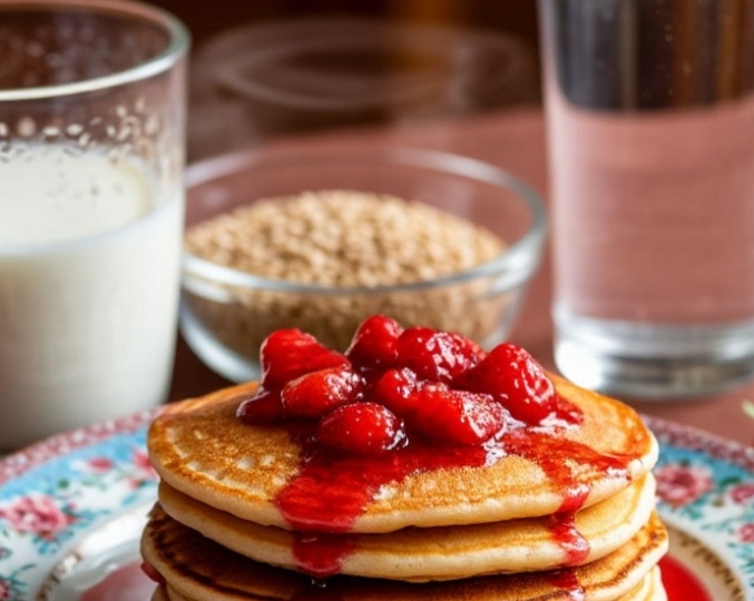 Манная крупа и крутой кипяток-секрет идеальных блинов 🥞