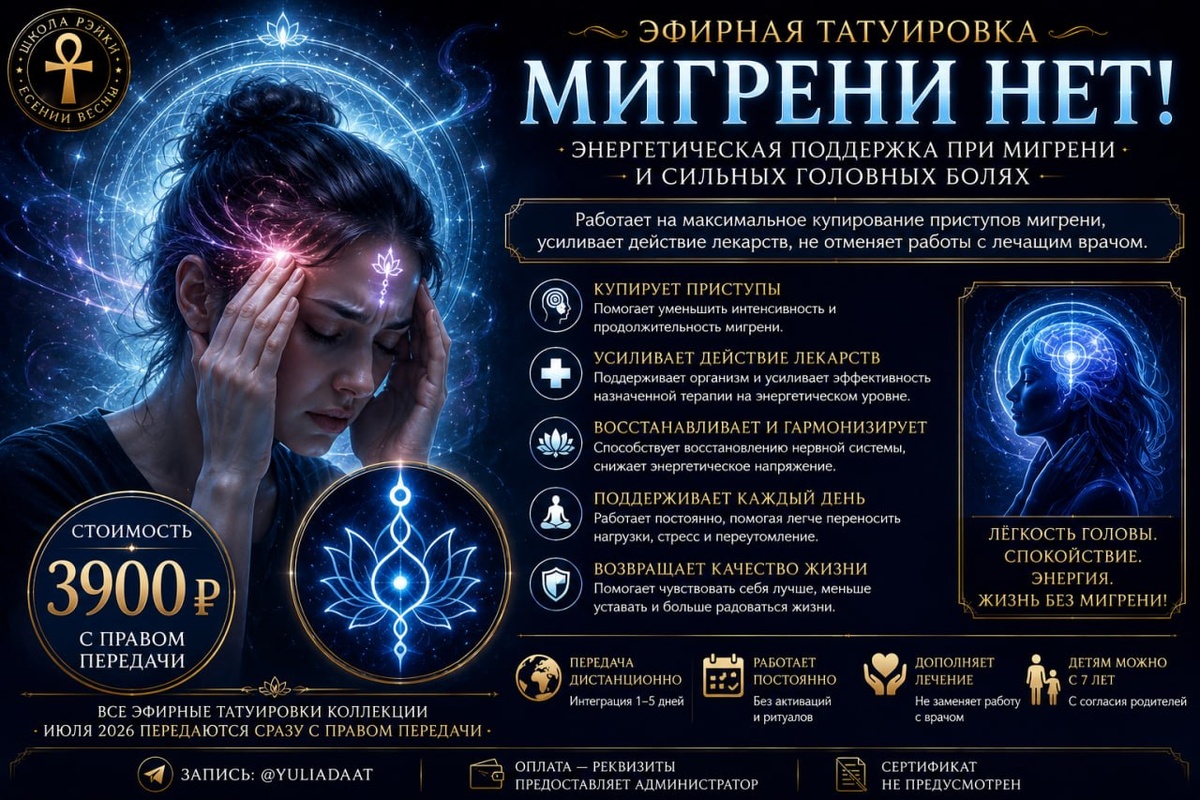 Инфографика Школы Рейки Есении Ушаковой