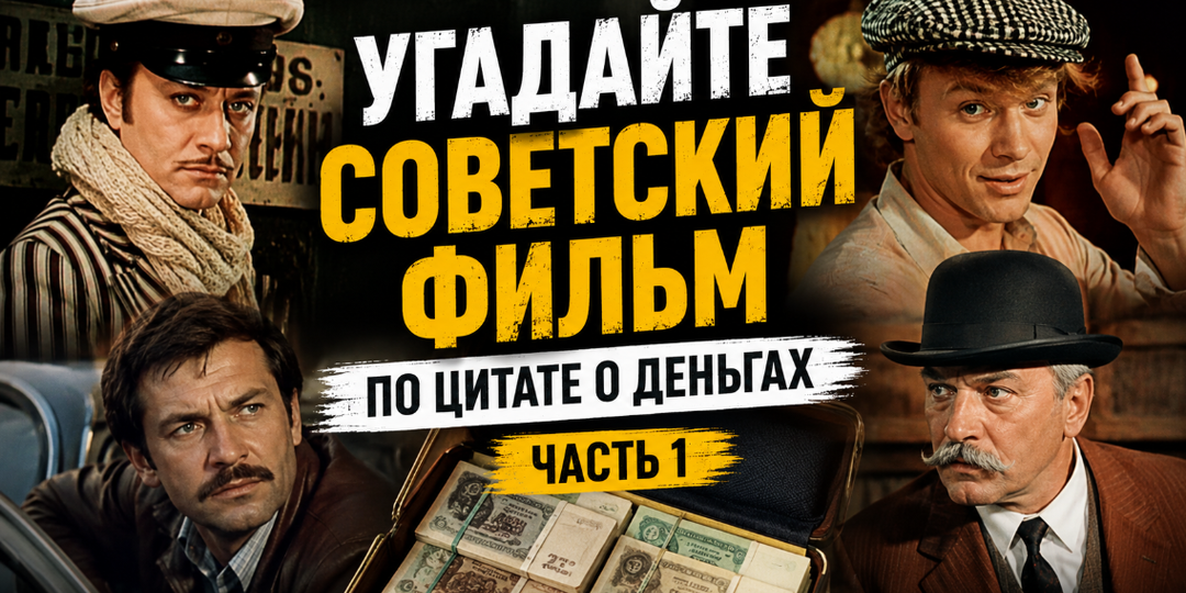 Тест: угадайте советский фильм по цитате о деньгах. Часть 1