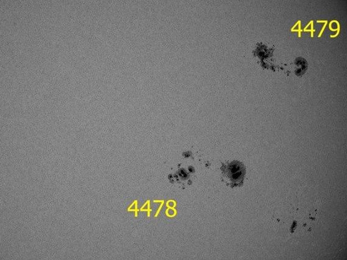    Активная область 4478 на Солнце продолжает расти | © Лаборатория солнечной астрономии (XRAS)/Telegram