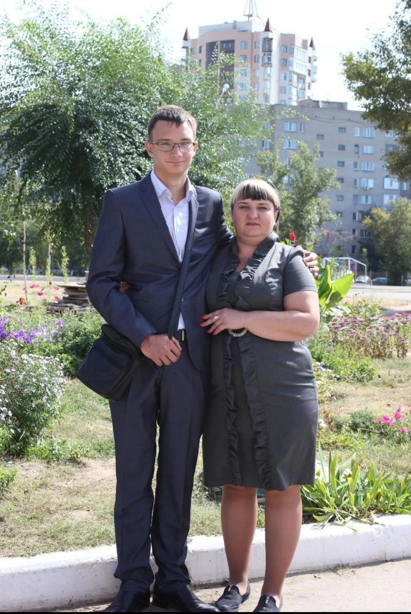 Андрей Касьянчик с мамой Юлией
