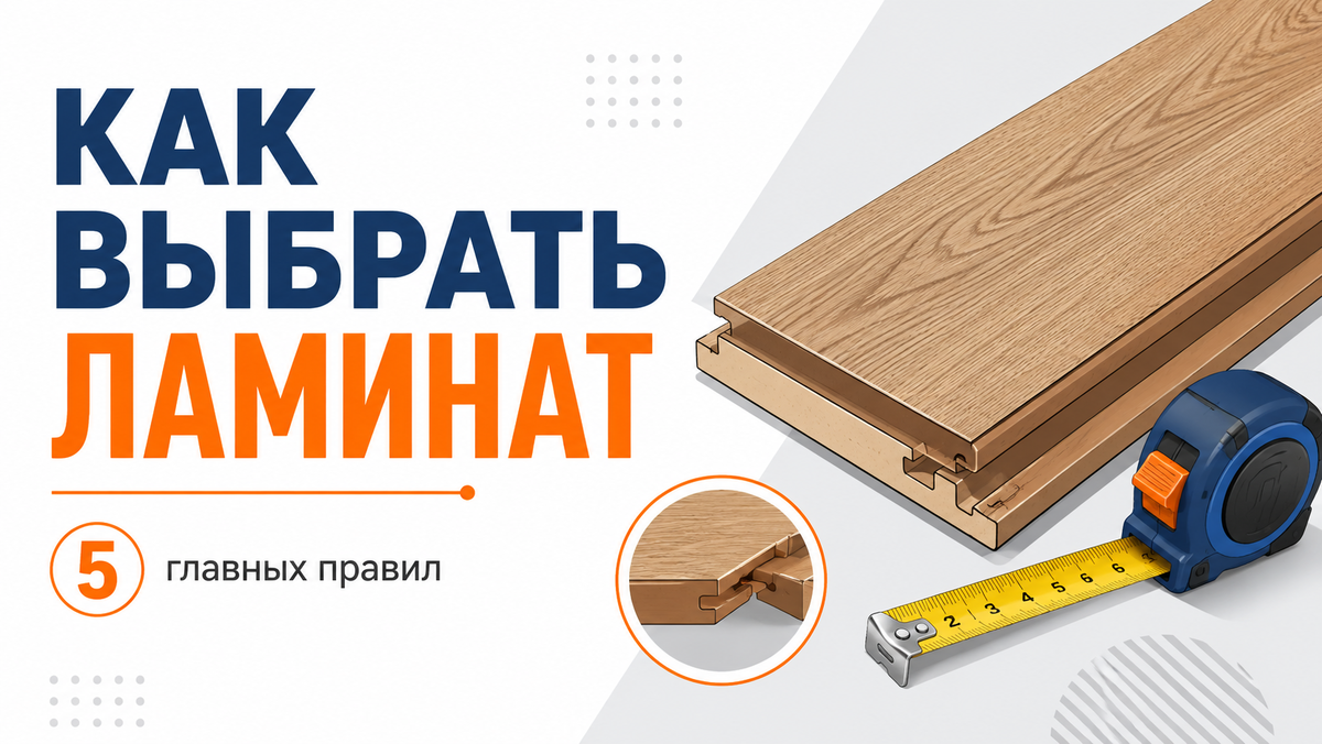 «Как выбрать ламинат, чтобы он прослужил 15 лет и не разбух от воды? Читайте в новой статье.»