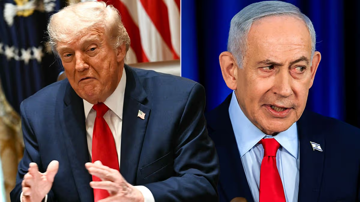 Бывшие друзья - президент США Трамп и премьер-министр Израиля Нетаньяху.  
