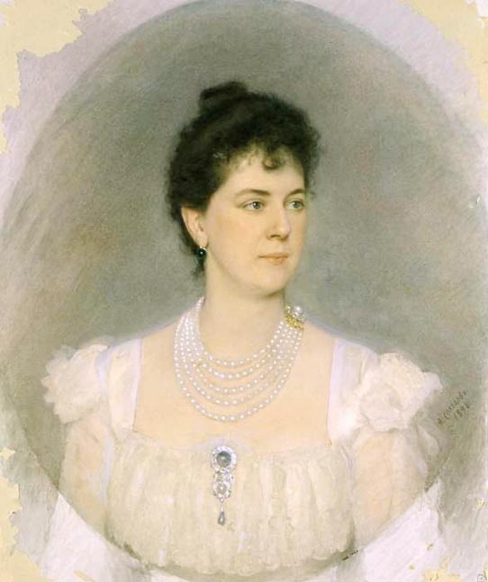 Портрет княгини Танишевой.1899 год.Кисти Александра Петр